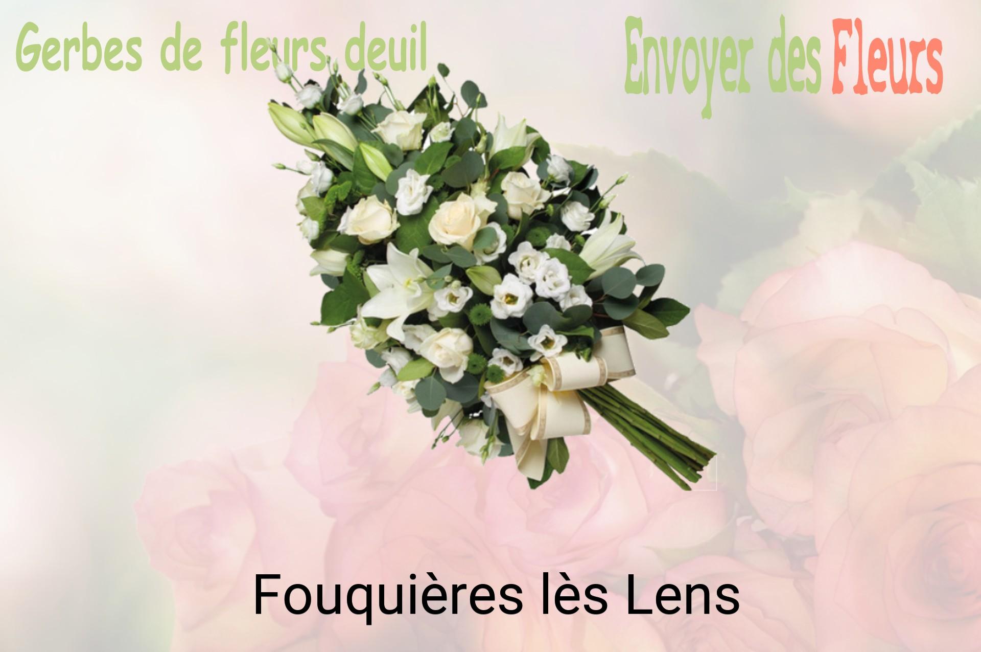 Gerbe de fleurs de deuil livrée à Fouquières-lès-Lens